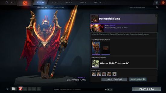 Dota2冬季赛珍藏套装4上线 珍藏套装预览