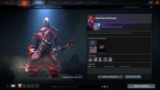 Dota2冬季赛珍藏套装4上线 珍藏套装预览