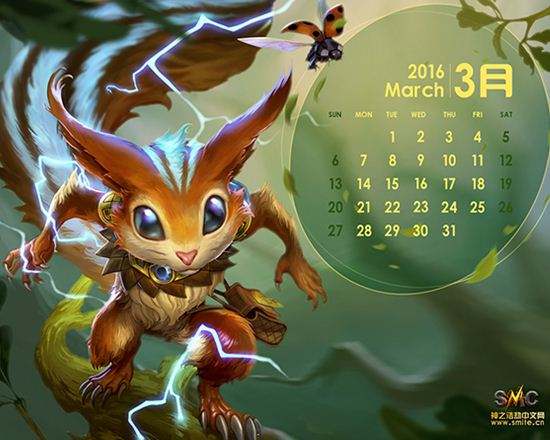 2016年最新神之浩劫原创日历壁纸图集更新