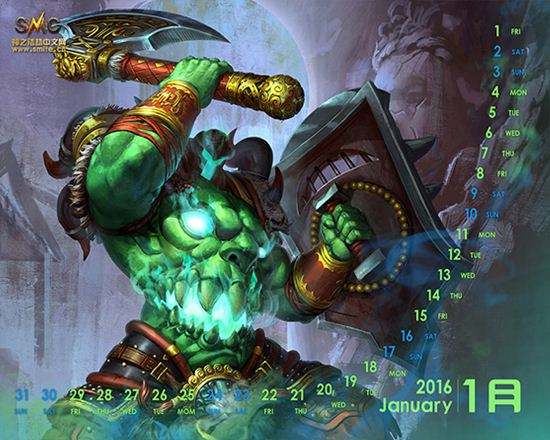 2016年最新神之浩劫原创日历壁纸图集更新