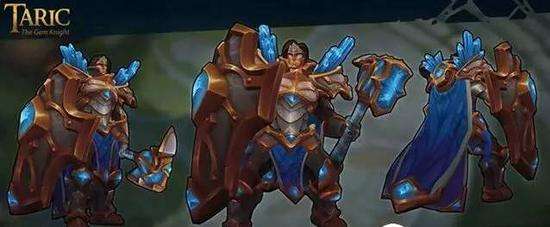 lol宝石骑士重做模型原画预览:新模型帅一脸