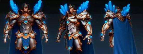 lol宝石骑士重做模型原画预览:新模型帅一脸