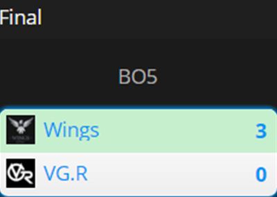 新军Wings击溃VG.R 成为阴霾中高飞的雏鹰