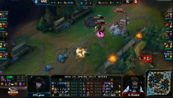 Rookie沙皇一夫当关 IG轻取HYG拿到关键一分