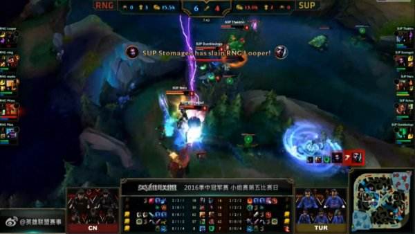 RNG无悬念击败SUP 无心老鼠大显身手