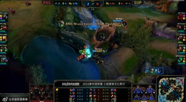 RNG无悬念击败SUP 无心老鼠大显身手