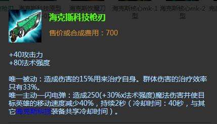 lol海克斯系列装备解析 海克斯科技装备英雄推荐