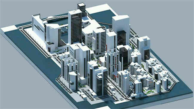 玩家打造充满科技感的简洁现代都市