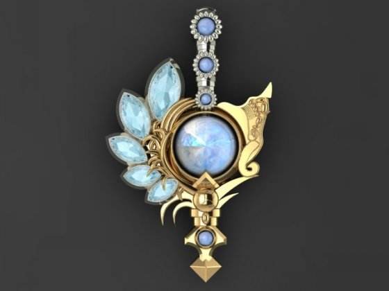 LOL或进军首饰界 珠宝设计师再出娜美项坠