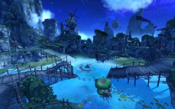 剑灵白鲸湖战场实拍美景欣赏 水月风景美如画