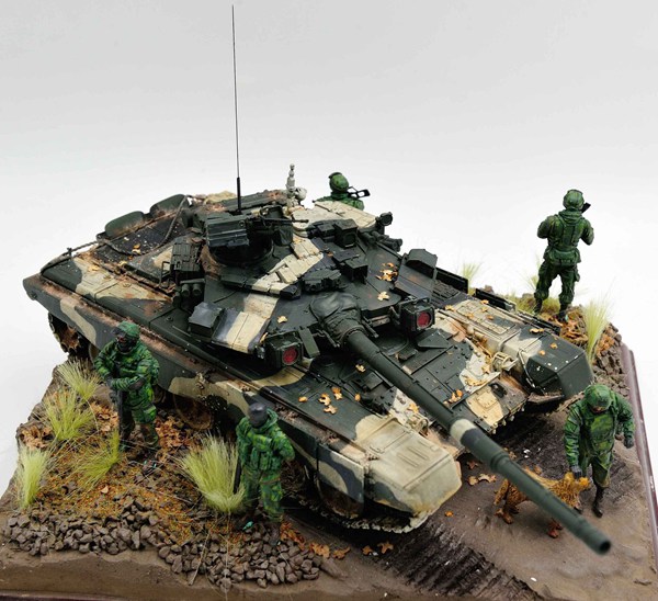 俄罗斯T-90主战坦克精美模型作品欣赏