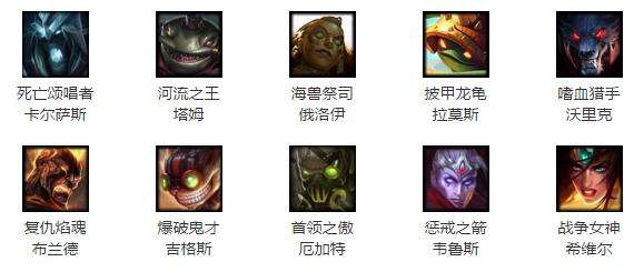 lol7月29日本周免费英雄：龙龟携手火男归来