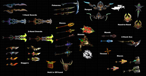 魔兽玩家杂谈：游戏中各类武器的演化过程