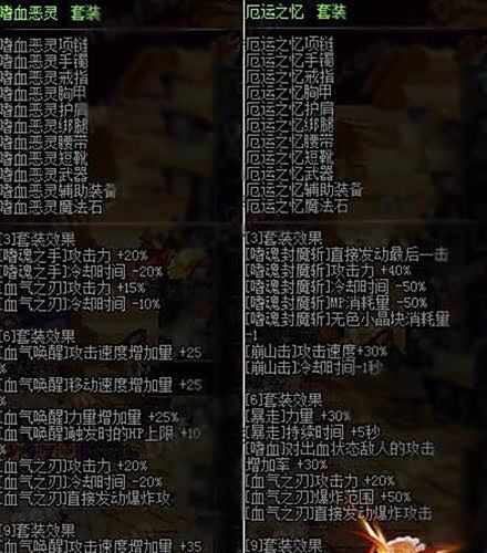 DNF厄运之忆和嗜血恶灵哪个好属性对比分析