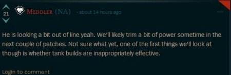 《英雄联盟》官方设计师：近期将削弱亚索