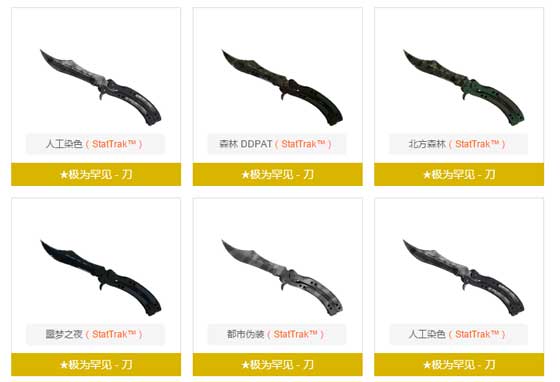 csgo蝴蝶刀是什么 蝴蝶刀价格及图片大全