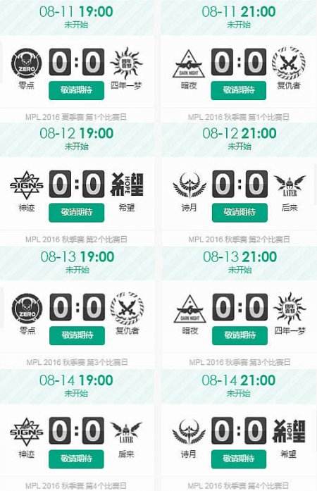 《梦三国2》MPL秋季赛战火燃起 八路诸侯群雄逐鹿