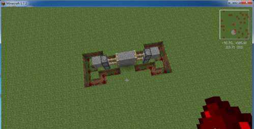我的世界自动感应门怎么做 自动感应门完成图