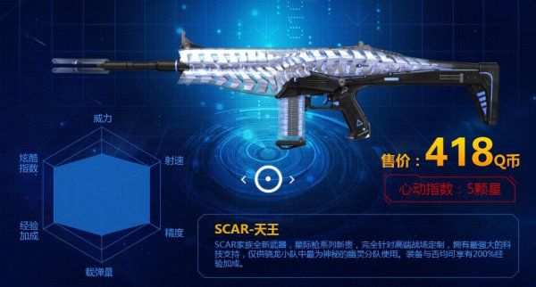 星系武器SCAR-天王登场 9月20日开放购买