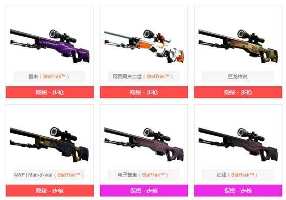 csgoawp皮肤哪个好看 awp皮肤大全一览