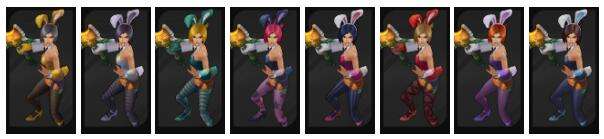 锐雯炫彩皮肤怎么买 兔女郎炫彩包特效视频