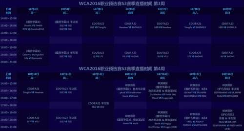 WCA2016中国区职业预选赛S3《DOTA2》战队巡礼