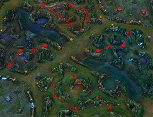 召唤师峡谷的植物出现在哪里 图解植物生成位置