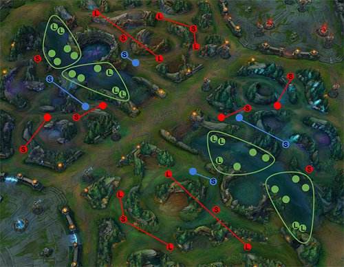 召唤师峡谷的植物出现在哪里 图解植物生成位置