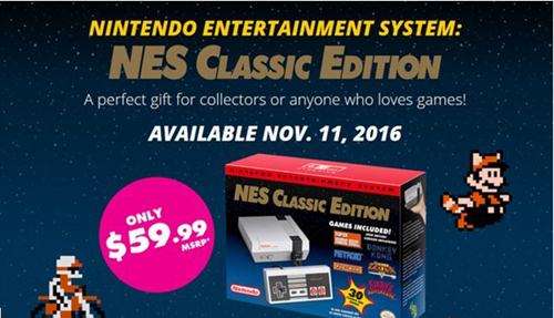 任天堂双十一推出红白机复刻版 唤醒80回忆