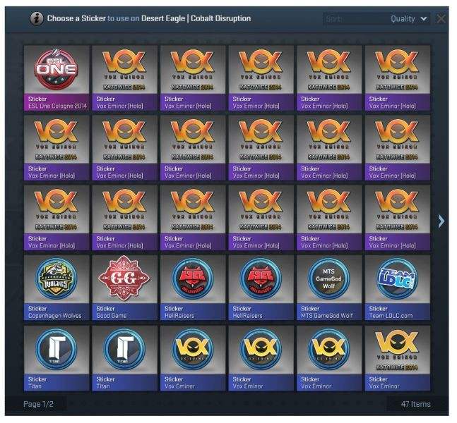 csgo2014卡托维兹贴纸为什么呢么贵 贴纸经济及影响