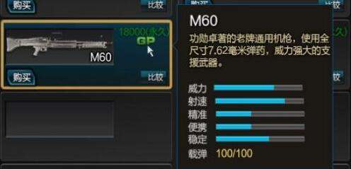 逆战m60机枪好不好用 m60机枪优点缺点解析