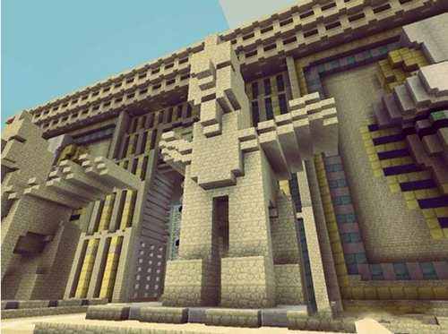 我的世界建筑美图赏析 失落的奥西里斯神殿
