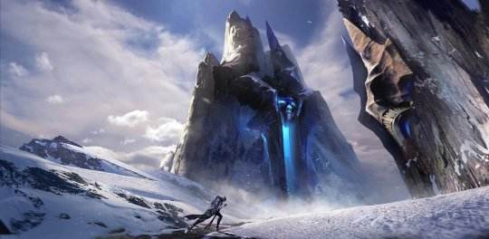 龙魂时刻唯美雪山和矿山场景精美原画赏析