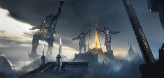 龙魂时刻精美地狱 天堂场景精美原画赏析