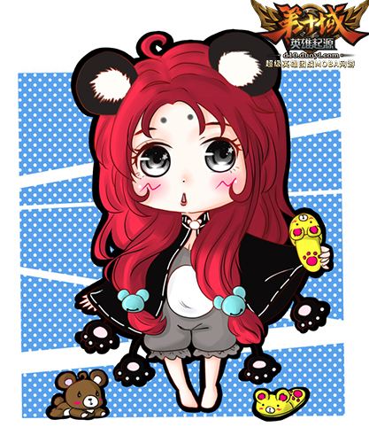 最萌MOBA英雄手绘图 第十域玩家原创图曝光