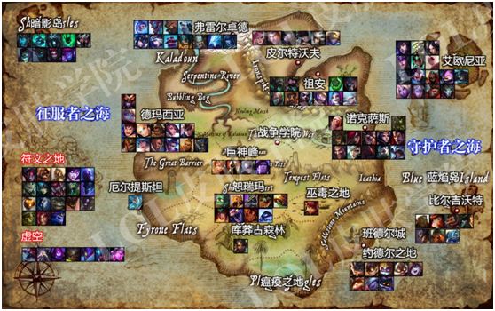 瓦罗兰大陆地图