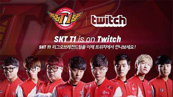 世界名门SKT强势签约Twitch TV 开启全球直播