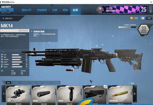 爆破主流武器mk14妹控配件搭配与技能推荐