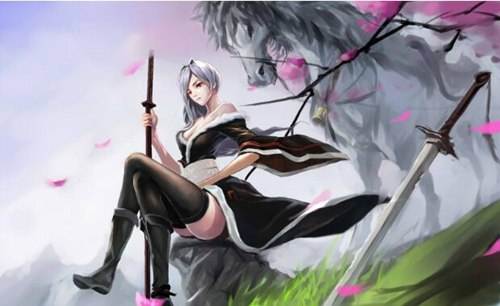 dnf玩家自创原画立绘展示 洒脱写意的剑豪