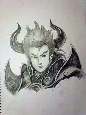 梦幻西游2同人作品展 铅笔手绘作品欣赏