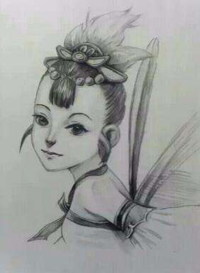 梦幻西游2同人作品展 铅笔手绘作品欣赏