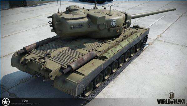 重坦男人的浪漫 小钢头美系T29高清渲染图