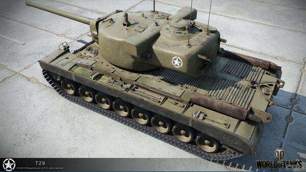 重坦男人的浪漫 小钢头美系T29高清渲染图