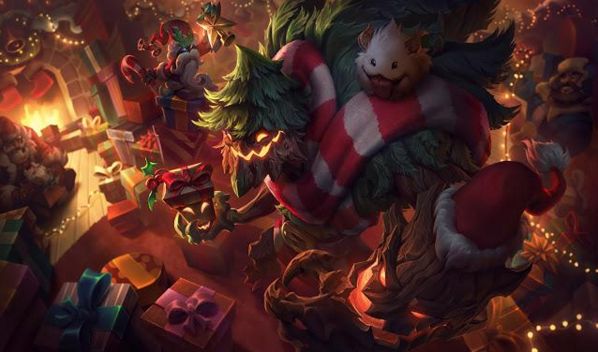 lol大树新皮肤原画抢先看火大树帅到爆炸