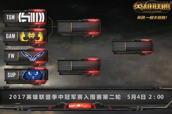 季中赛首轮结束 GAM与SUP携手进入第二轮