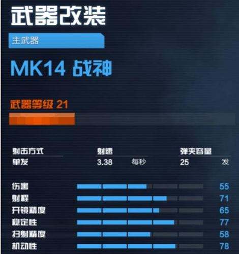 使命召唤OL综合性武器 王者利器MK14战神 