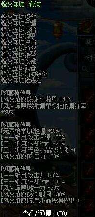 6,战舞天穹套装主要针对部分高级的无色技能进行加成,对[升龙破空枪]