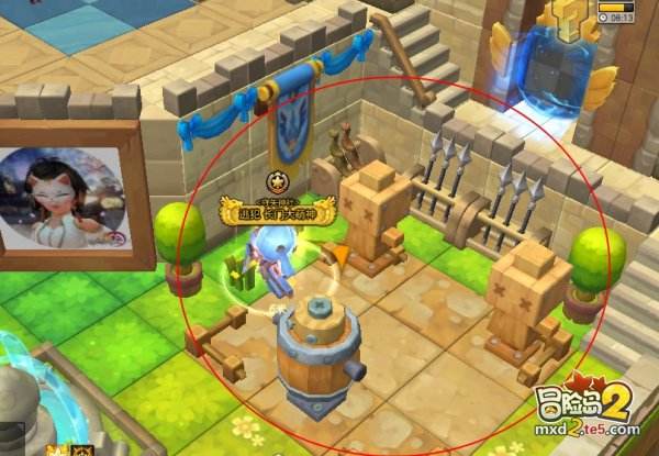 冒险岛2测试攻击数值的木桩子 测试木偶在哪里