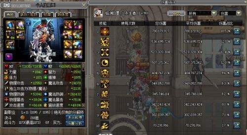 DNF复仇者娜迦王3伤害测试 四叔强无敌