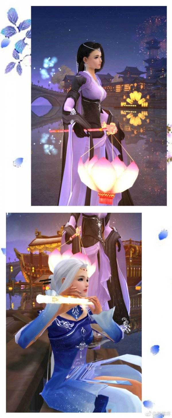 剑网3大美江湖捏图欣赏 月上柳梢灯火连昼